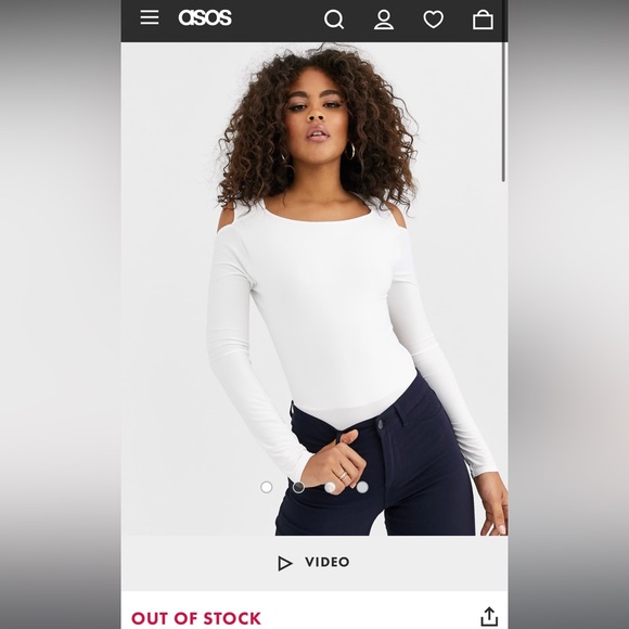 NWT (in black) sexy bodysuit - long sleeve open back - Picture 5 of 17